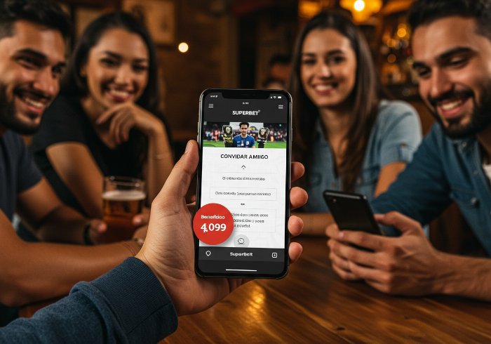 como convidar amigo na superbet